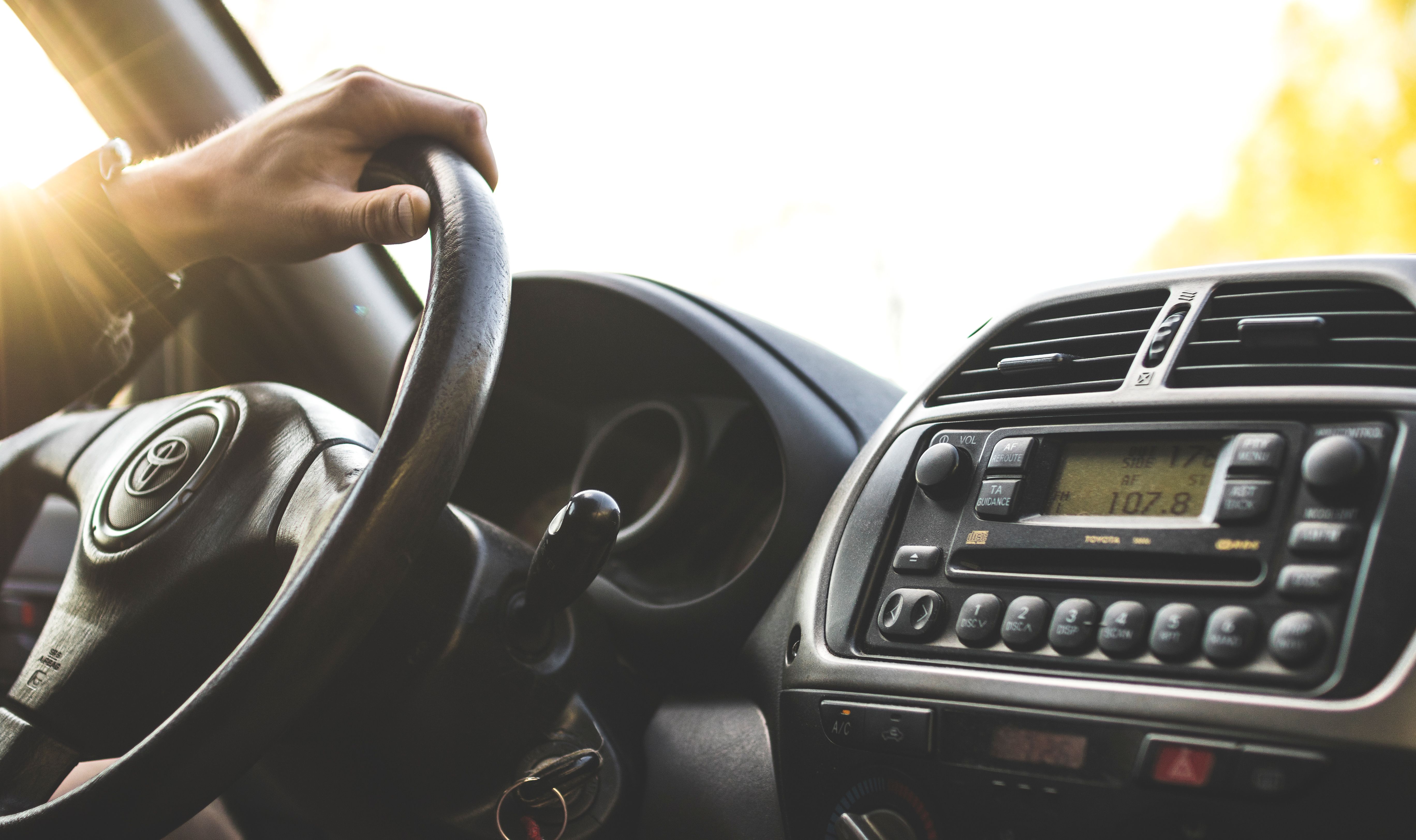 Man driving