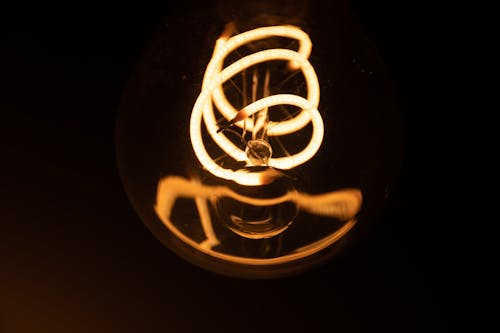 Close-Up Shot Of Light Bulb