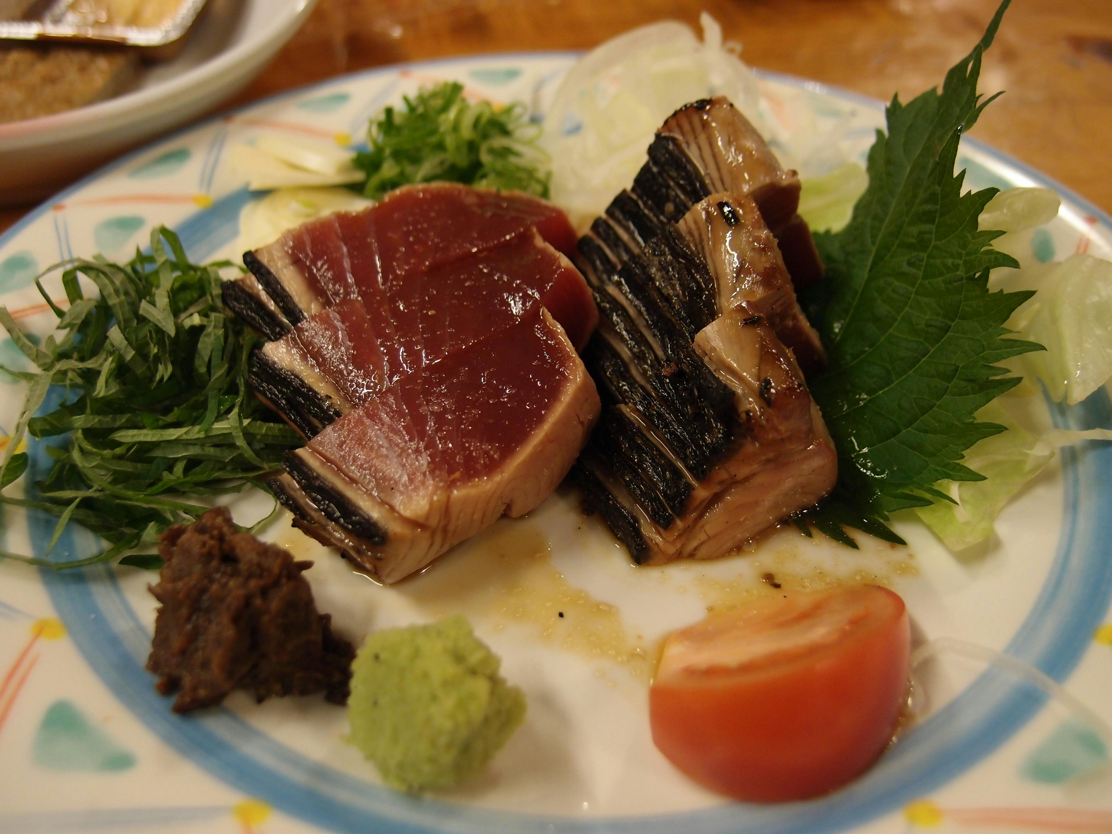Free stock photo of fish, Katsuo tataki, Seared Bonito Fillet