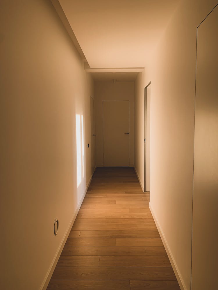 Sunlight In Empty Corridor