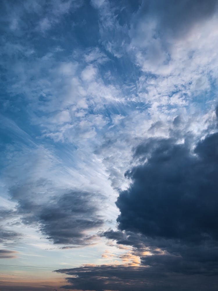 Dramatic Sky Close-Up Photo