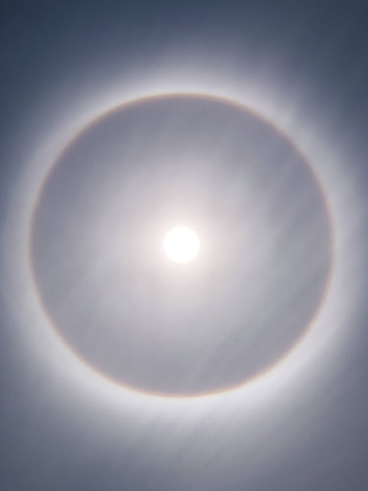 A View Of The Sun With A Halo