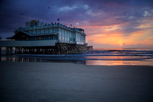 Immagine gratuita di acqua, daytona florida, ora d'oro