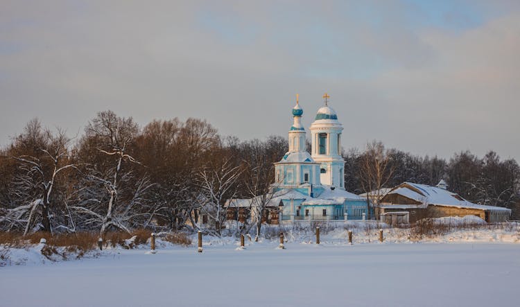 The Church Of The Assumption In Bogorodsk During Winter