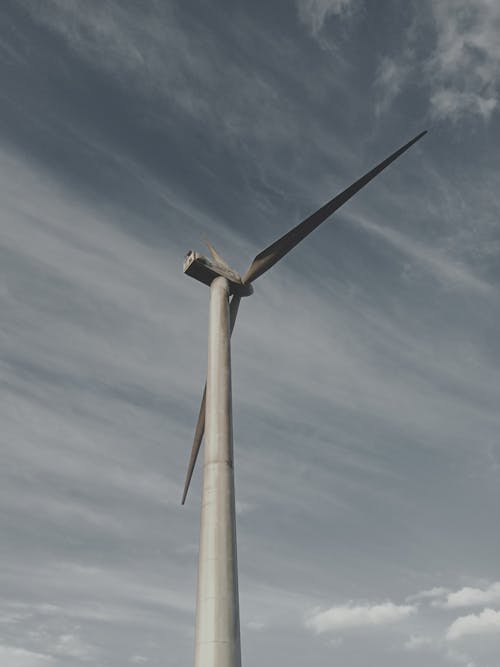 Free White Metal Windmill Under Blue Sky Stock Photo