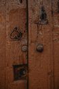 Brown Wooden Door in Close Up Photography