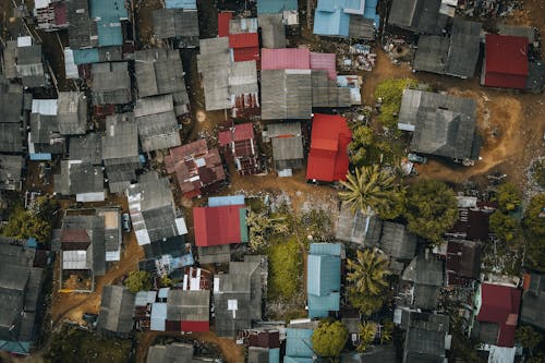 Drone Shot of a Residential Area 