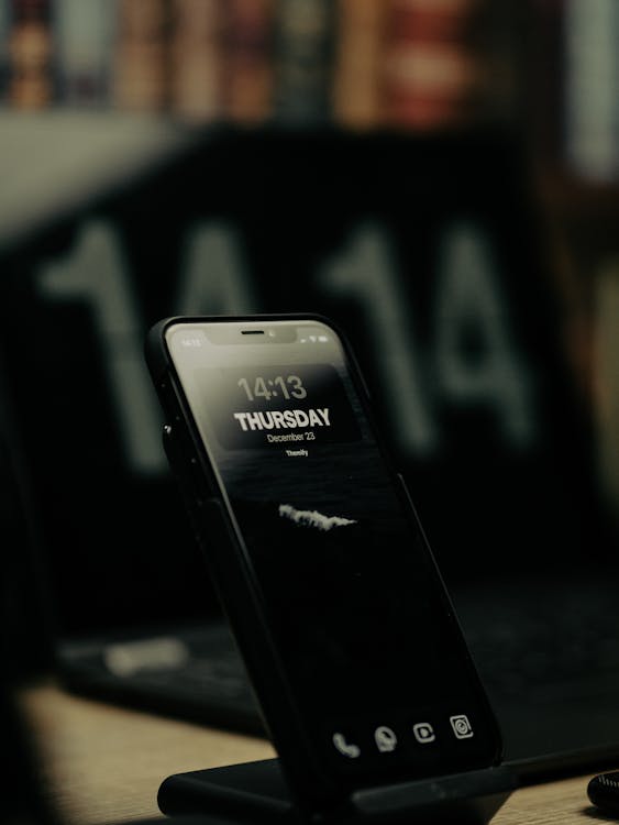 Black Smartphone on the Table