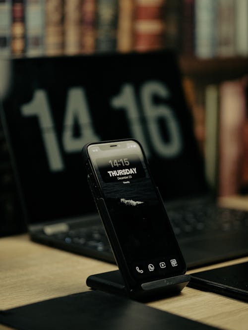 A Phone on a Wireless Charger