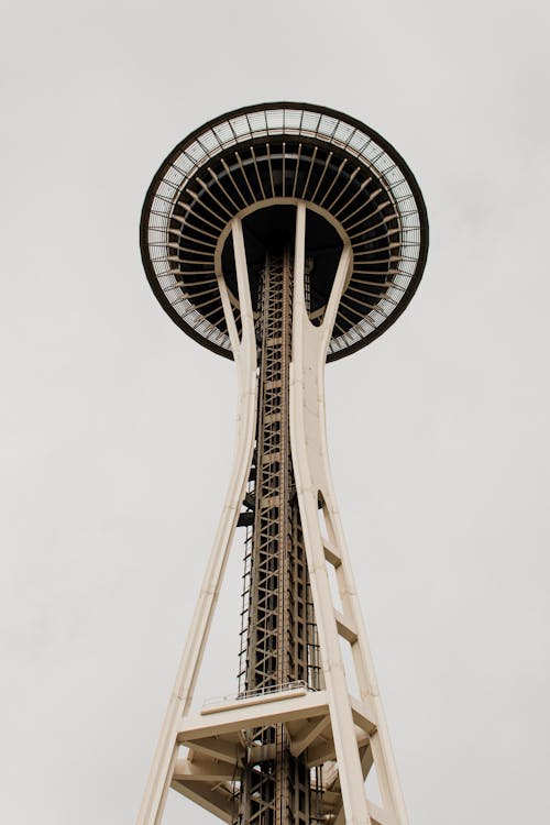 Low Angle View of Space Needle, Seattle
