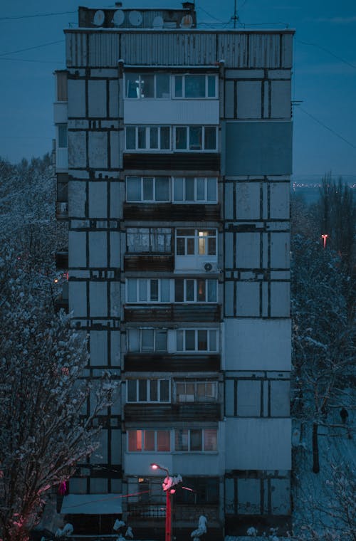 Kostnadsfri bild av exteriör, glasfönster, kall