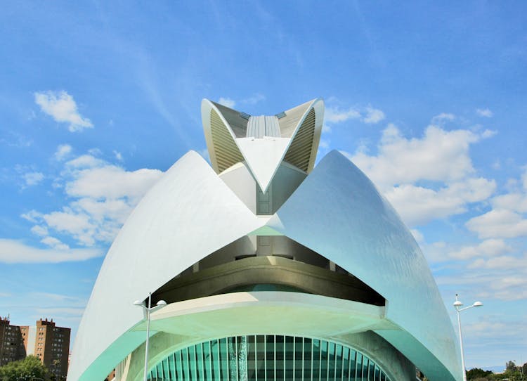 Facade Of Palau De Les Arts In Spain