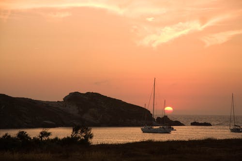 Free stock photo of corsica island, golden sunset, sea