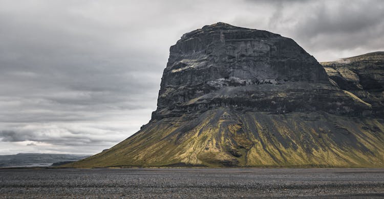 The Lomagnupur  Mountain In Iceland