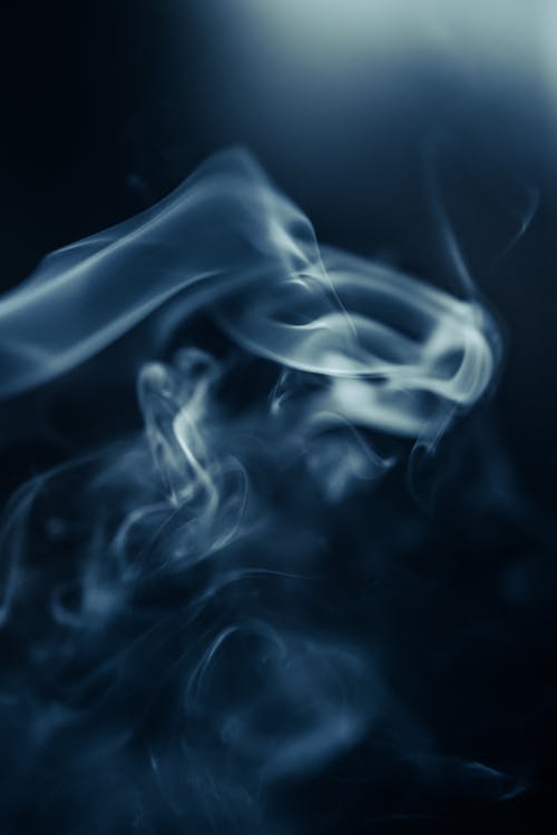 Close-Up Shot of White Smoke