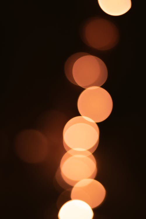 Free stock photo of blurry background, darkness, fairy lights Stock Photo
