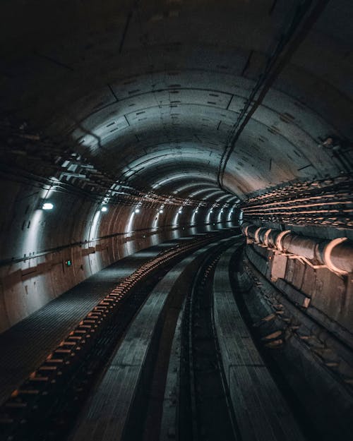Free Underground Subway Tunnel  Stock Photo