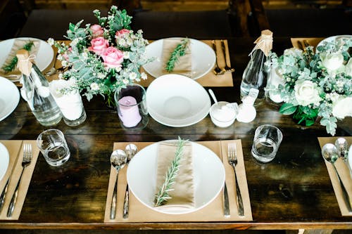 Table Setting with Flowers