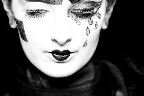 Free Woman with Face Paint Stock Photo