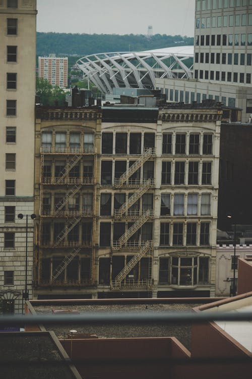 Free stock photo of buildings, city, moody