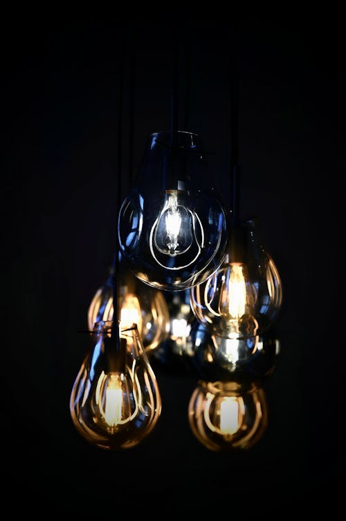 Free Gold and Silver Pendant Lamp Stock Photo