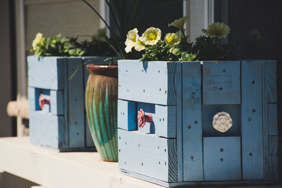 modern cedar planter box in a backyard setting - backyard planter ideas modern cedar planter box in a backyard setting - backyard planter ideas