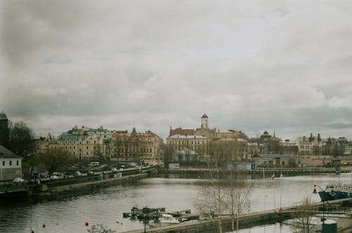 Aerial View of City buildings