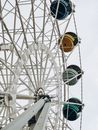 White Ferris Wheel Under Blue Sky