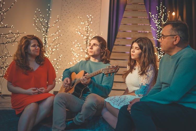 Family Singing Together 