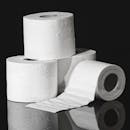 White Tissue Paper Roll on White Surface