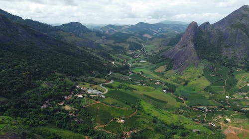 Бесплатное стоковое фото с Аэрофотосъемка, гора, долина