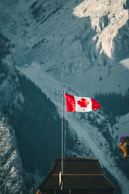 Kostenloses Stock Foto zu flagge, kanada, nahansicht