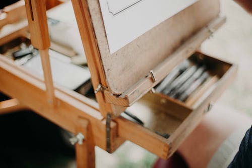 Brown Wooden Easel Board