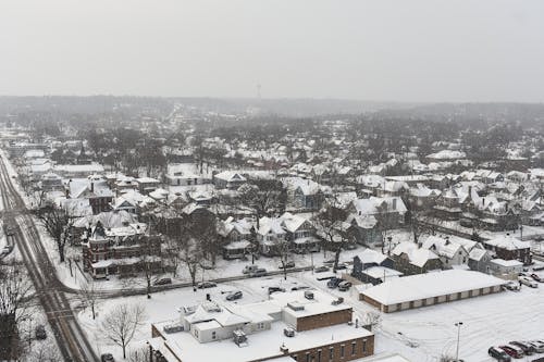 Fotos de stock gratuitas de barrio, casas, cubierto de nieve