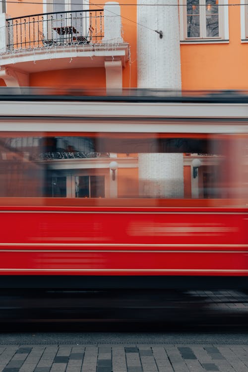 Free Long Exposure of a Bus  Stock Photo