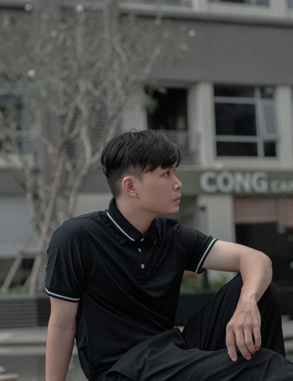 Black Modern Polo