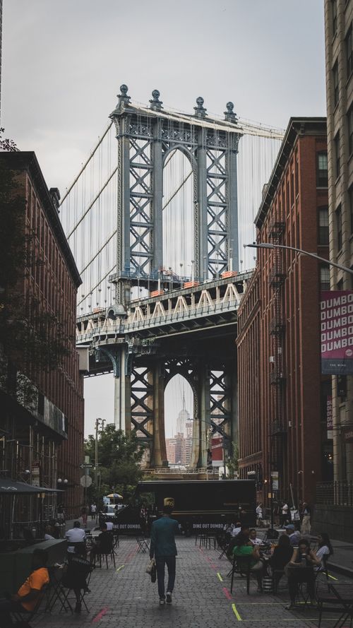 A View Of A Bridge Between Two Buildings · Free Stock Photo