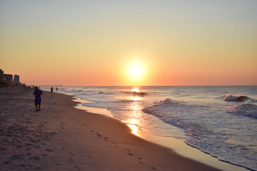 Free stock photo of beach, sunrise