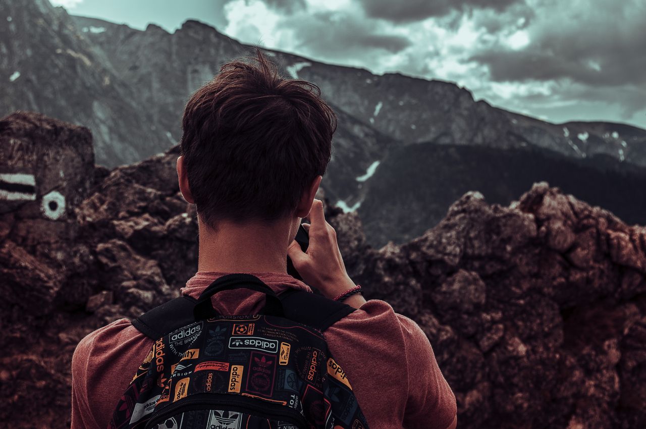 adventurer takes in breathtaking views at vysok tatry slovakia perfect