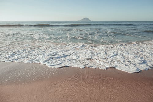 Sea Waves Crashing on Shore