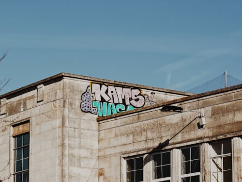 A Graffiti Art Painted on a Brown Concrete Building