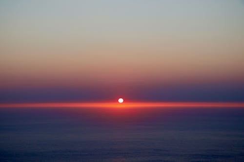 Free Beautiful Sunset over the Horizon Stock Photo