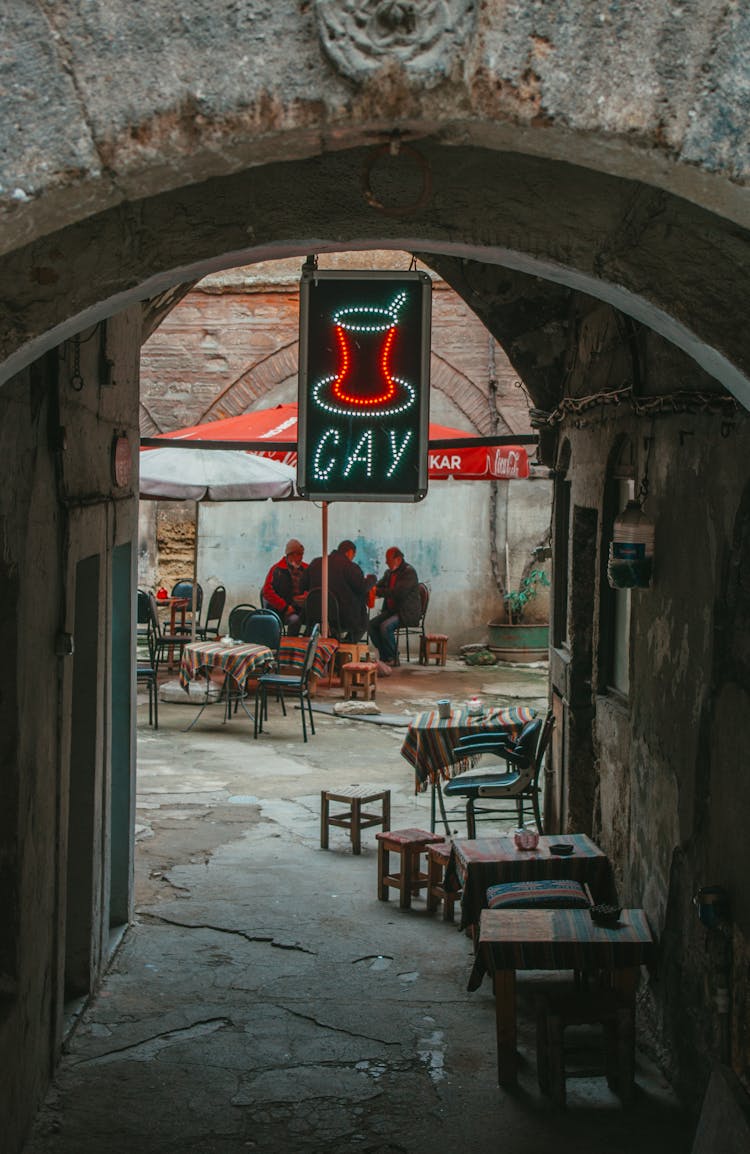 Tea Restaurant Neon In Turkey