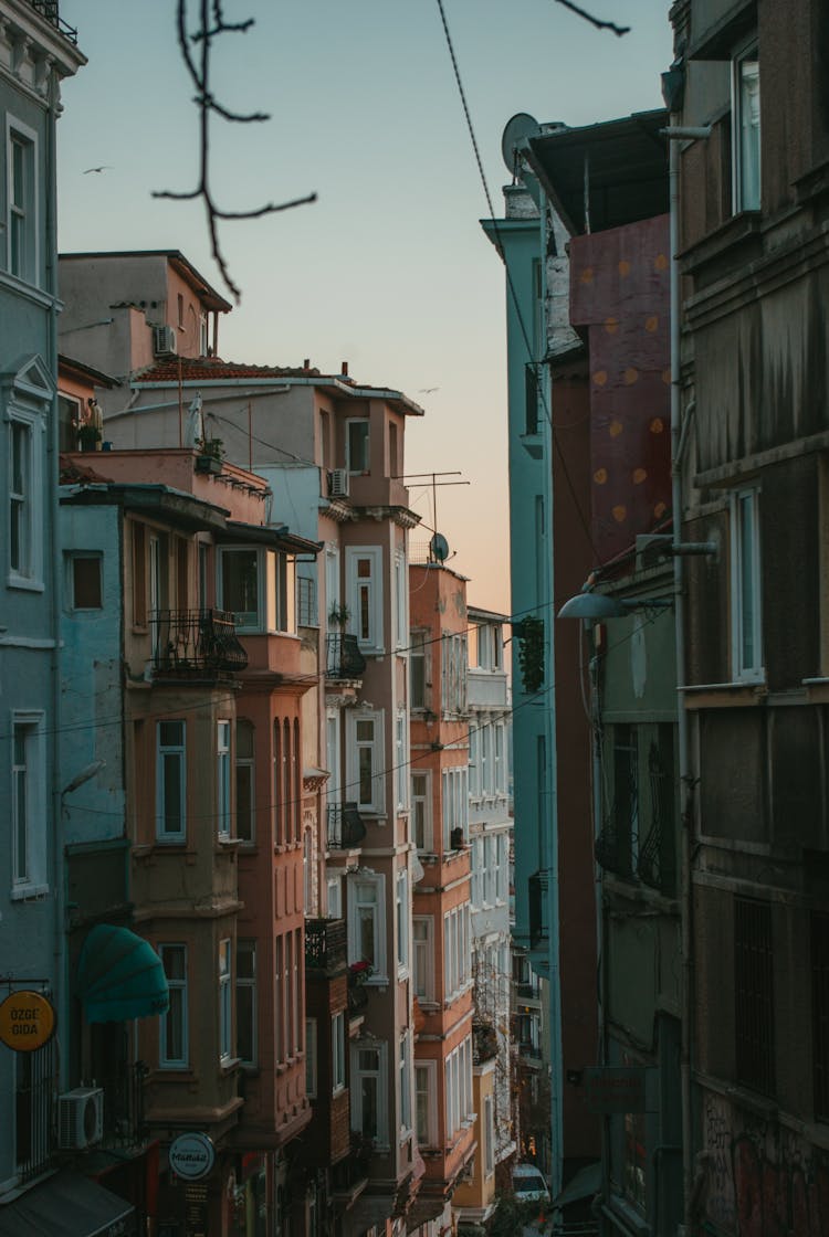 Narrow Alley In City