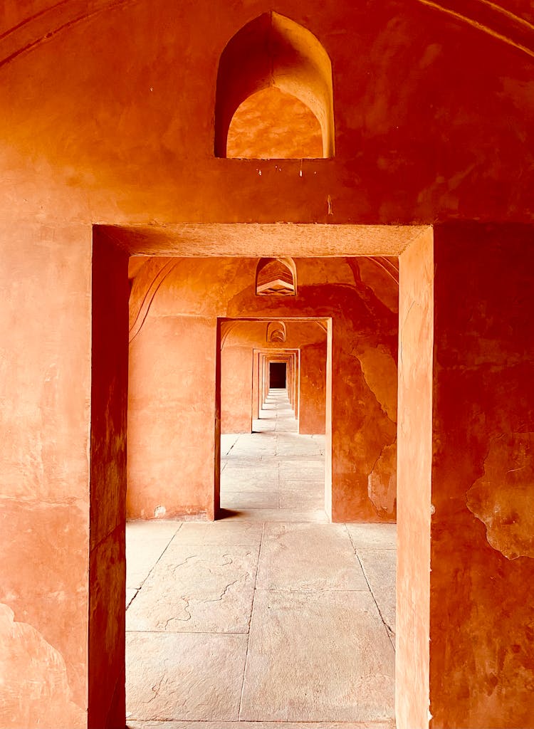 Empty Doorways In Corridor