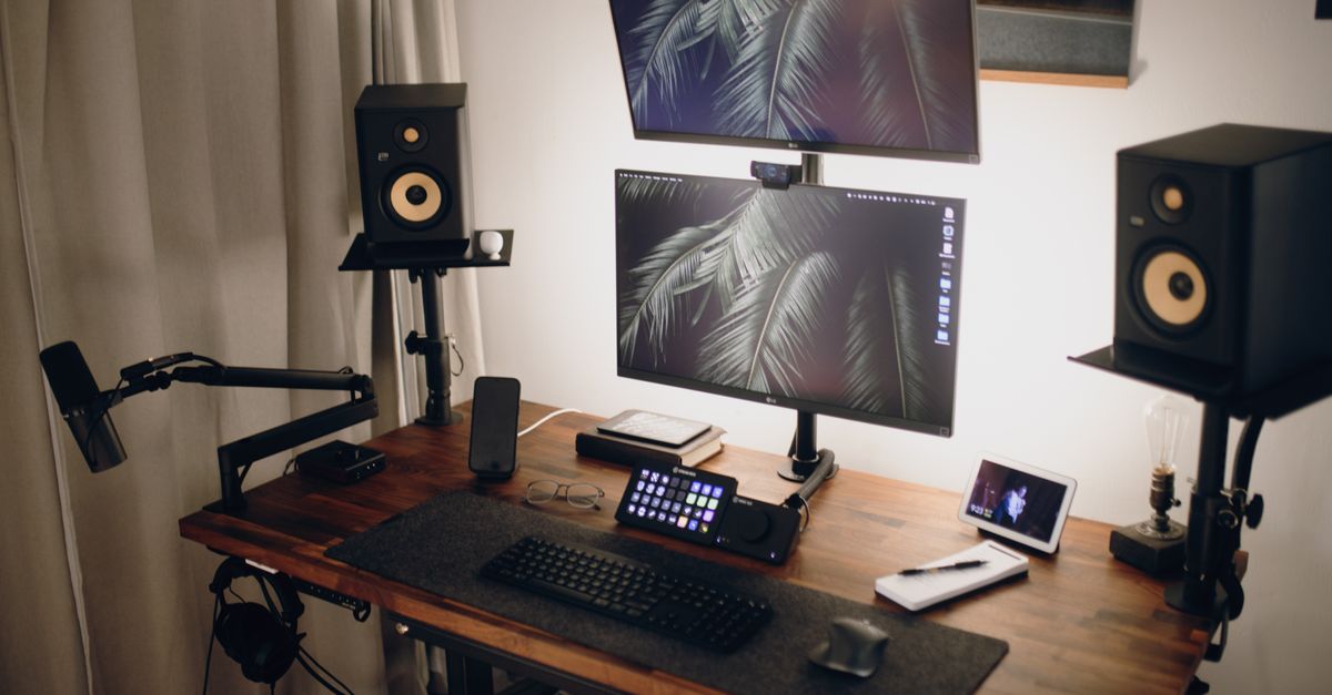 Streaming Computer Setup · Free Stock Photo