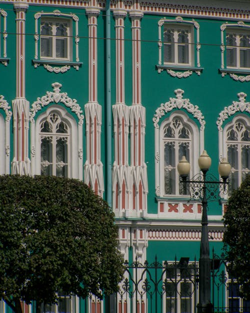 Facade of a Residential Building in Russia