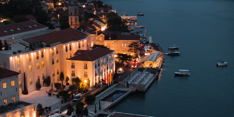 La bahía de Kotor, en Montenegro