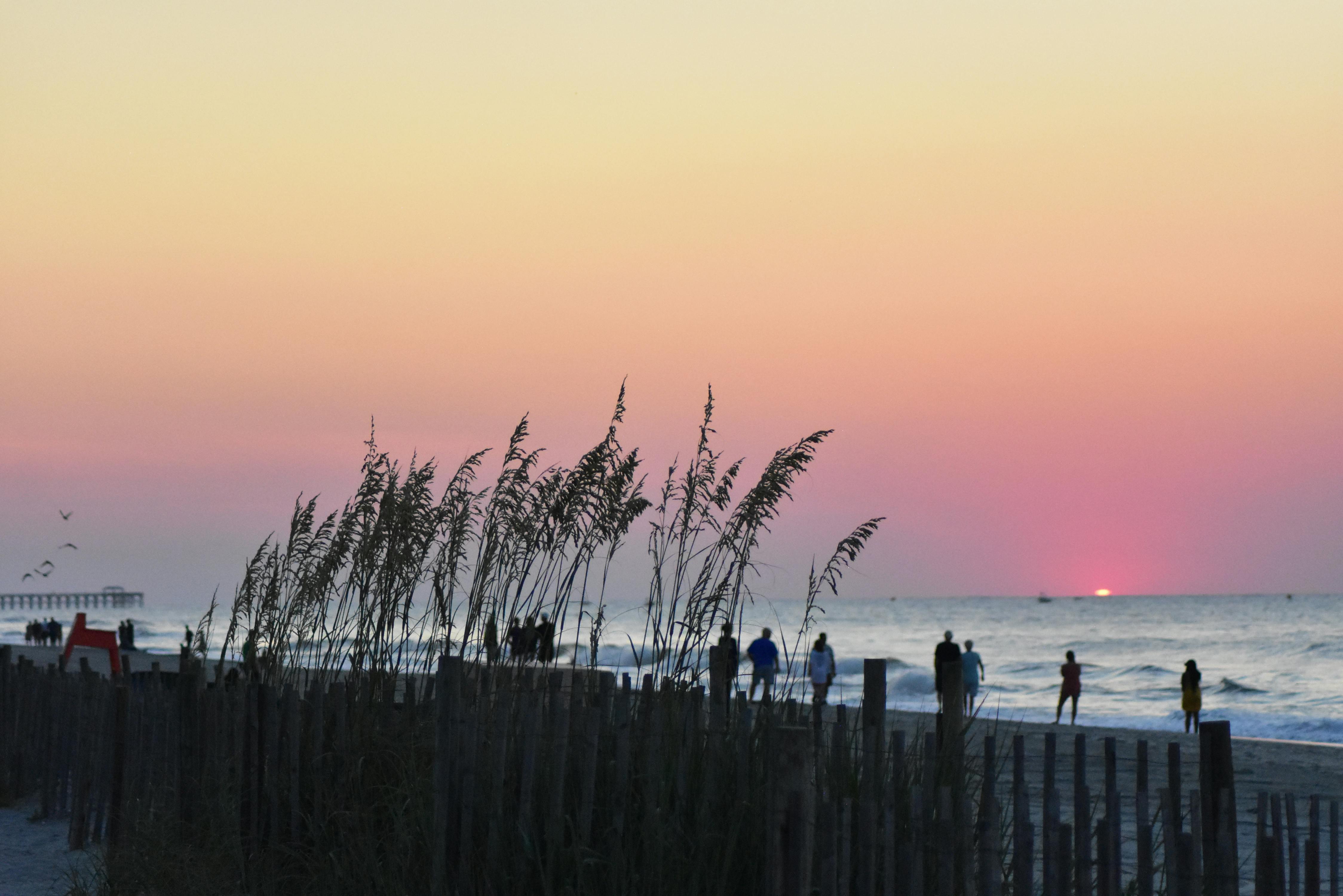 Myrtle Beach South Carolina water pier colors reflection clouds sky  sea HD wallpaper  Peakpx