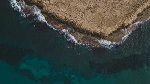 Foto profissional grátis de aerofotografia, costa, mar